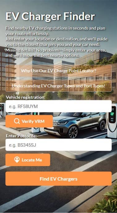 EV Charger Finder app